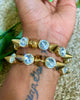 BRAND NEW Alicia Two-Piece Gold Spiked Stretch Bracelet