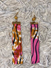 BRAND NEW Molly Dangle Cloth Earrings Pink